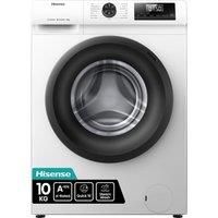Hisense 1Q Series WF1Q1041BW Freestanding 10 KG Front Load Washing Durable Inverter Machine, Steam Wash, Quick Wash, 15 Washing Programs 1400 RPM White - Energy Rating A