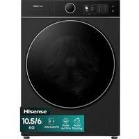 Hisense WD5I1045BBQ Free Standing Washer Dryer 10Kg 1400 rpm Black D Rated