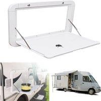 HWHongRV Premium Aluminum Alloy Foldable RV Picnic Table 23.4 x 16 Inch Wall Mounted Lockable Kit Campervan Motorhomes Accessory