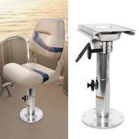 Aluminum Adjustable Height Locking Boat Seat Pedestal with Slide?Boat Chair Base with height adjustable from 13inch to 19 inches