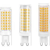 10pcs No Flicker G9 9W 25W LED Bulb 3000k 4000k 6000k AC110/220V 2835 Corn Light 136 led Chandelier Light Replace 100w Halogen