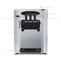BL25O Commercial Desktop Soft Ice Cream Machine Sweet Cone Ice Cream Maker Stainless Steel Ice Cream
