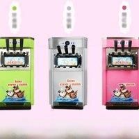 Ice Cream Machine Vertical Three Head Soft Ice Creams Maker Quiet Design Machines 110V