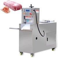 Full Automatic Commercial Stainless Steel Lamb Meat Roll Bacon Slicer Cut Frozen Meat Slicing