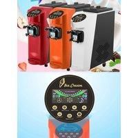 220V Small Ice Cream Machine one taste Ice Cream Maker Commercial Stainless Steel Desktop Sweet Cone Freezing Equipment 1000W