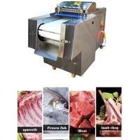 Automatic Chopping Machine Frozen Meat Slicer Mutton Meat Cube Cutting Machine Frozen Chicken Breast Dicing Machine 220V