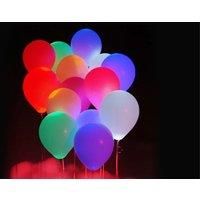 Led Flashing Balloons - 10, 30 Or 50Pc! - White