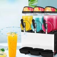Three Tank Commercial Slush Machines Electric Snow Melting Machine Sand Ice Slushy Making
