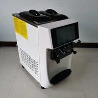 Electric 1200W 220/110V Soft Ice Cream Machine With 3 Different Flavors Fruit Freezer Hard Mixing