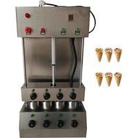 Professional Pizza Cone Maker / 4 moulds snack shop cone pizza forming machine/CE pizza cone machine with rotary oven