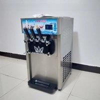 Soft Ice Cream Machines Commercial Sorbet Coolers Tricolor Desktop Sweet Cone Freezing Equipment