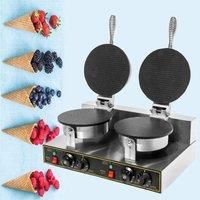 Professional Manufacturer Restaurant Waffle Cone Maker Ice Cream Cone Skin Making Machine Egg Roll