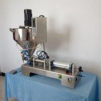 Electric Small Pedal Honey Jam Filling Machine Quantitative Single-head Paste Heating And Stirring
