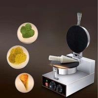 Electric Stainless Steel Ice Cream Sweet Crust Maker Cone Making Equipment Egg Roll Machine Baking