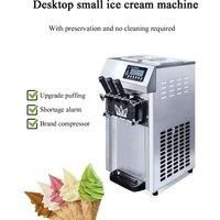 Commercial Ice Cream Machine With Pre-Cooling New Manufacturing 3 Flavors-Automatic Yogurt Fruit Milk Water Ingredients