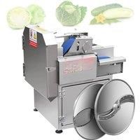Double Food Inlet Vegetable Cutter Commercial Multi-Functional Sweet Potato Ginger Hawthorn Electric Slicer Potato Shredder