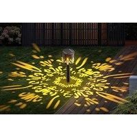 Patterned Solar Powered Projection Floor Lamp