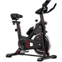 Stationary Exercise Bike with Adjustable Flywheel for Home Workouts