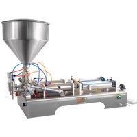 Paste Filling Machine Automatic Double Heads Pneumatic Hopper Shampoo Moisturizer Lotion Cosmetic Oil Honey