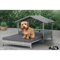 Luxury Extendable Weatherproof Rattan Outdoor Pet House With Cushion!