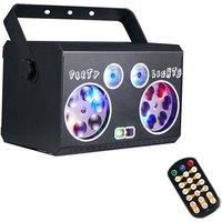 4IN1 Beam RGB LED Patterns Laser Projector DJ Disco Light Party Dance KTV Shop Christmas Decoration Strobe Stage Lamp F14D3