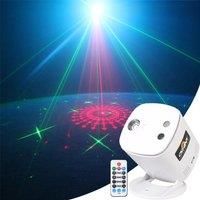DJ Disco Light Party 64 Patterns R&G Laser Projector Christmas Decoration RGB LED Family Bar Dance