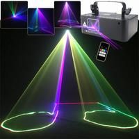 500mW RGB Laser Beam Stage Light Bar Scan Lines Effect DMX Sound DJ Dance Home Party Disco Holiday