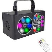 17 Eyes 4IN1 RG Patterns Laser Projector Strobe Light Dyeing Stage Lighting Effect RGB LED DJ Disco