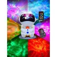 APP Starry Sky Projection Galaxy Astronaut DJ Disco Party Light Green Laser Night Dreamy Gift Christmas Atmosphere Lamp F22D3