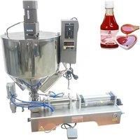 Mixing Heater Hopper Can Honey Slurry Liquid Packaging Machine Double Head Paste Liquid Packaging Machine