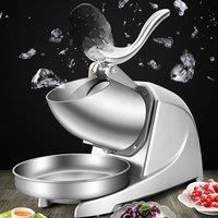 Electric Double Blade Ice Breaker, Commercial Snow Cone, Household Ice Beverage Smoothie Machine