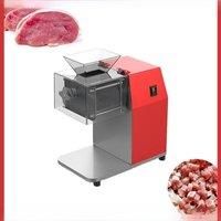 Small Industrial Electric Meat Cutter Multifunctional Red Body Vegetable Shredder