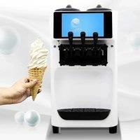 3-Flavor Desktop Homemade Ice Cream Dual System Multifunctional Frozen Ice Cream Making Machine