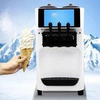 Dual System 304 Stainless Steel Ice Cream Machine Handle Pre Cooling System Ice Cream Making Machine