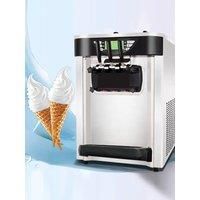 Soft Ice Cream Machine, Commercial Stainless Steel Desktop Small Sundae Machine