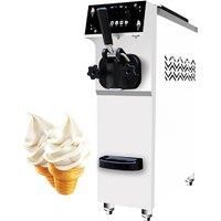 Commercial Desktop Soft Ice Cream Maker 2+1 Mixed Flavor Ice Cream Machine Sweet Cone Ice Cream