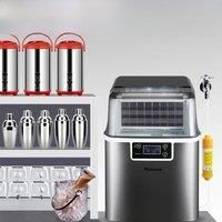 Ice Maker Countertop, Portable Ice Maker Machine, 28lbs/24Hrs, with Self Cleaning, Time Reservation,