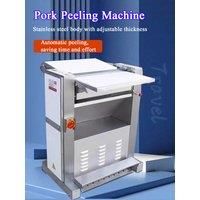 Commercial Pig Pork Meat Skin Peeling Machine Thickness Adjustable Pork Lamb Beef Skin Slice Fat Remove Skinner Cut Machine