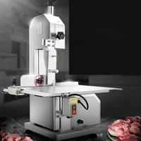 Commercial Electric Meat Bone Saw Machine 1500W Stainless Steel Blade Bone Bandsaw Machine Workbench