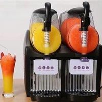 Double Slot Snow Melting Machine Automatic Snow Mud Maker Ice Beverage Cold Drink Machine Slush Ice