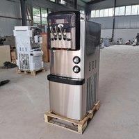 Commercial Multi-type Desktop Type Stainless Steel 3 Flavors Soft Serve Ice Cream Machine