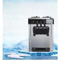 Commercial Ice Cream Freezer Machine 3-flavor Yogurt Maker One-click Clean 18L/H LCD Display New
