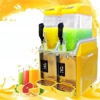 2x12L Commercial Beverage Slush Machine Frozen Drink Juice Dispenser Ice-Cool Smoothie Maker
