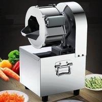 Electric Multi-function Vegetable Cutting Machine Slicer Commercial Stainless Steel Food Slice Potatoes Carrots Beans 220v 110v