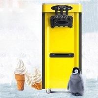Commercial Ice Cream Freezer Machine 3-flavor Yogurt Maker One-click Clean 18L/H LCD Display New Soft Ice Cream Machine