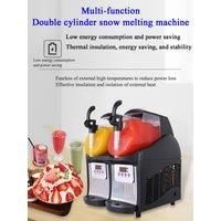 Double Tanks Slush Machine Stainless Steel 2L*2 Snow Melting Machine High Quality Slush Smoothie Frozen Drink Beverage Machine