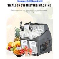 Double Cylinder Slushie Machine Automatic Drink Dispenser Juicer Beverage Granizing Snow Smoothie