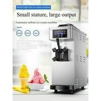 Commercial Ice Cream Maker With 8L Hoppers, 1 Flavor Soft Serve Machine 1100W Soft Ice Cream Machine