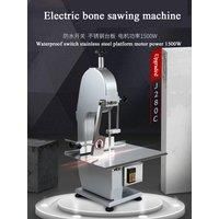 Commercial Electric Meat Bandsaw 1500W Vertical Bone Sawing Machine 20" x 15" Workbeach, Stainless Steel Frozen Meat Cutter