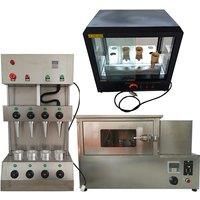 4pcs Hand Hold Pizza Cone Making Machine With Rotary Oven Pizza Cone Forming Equipment